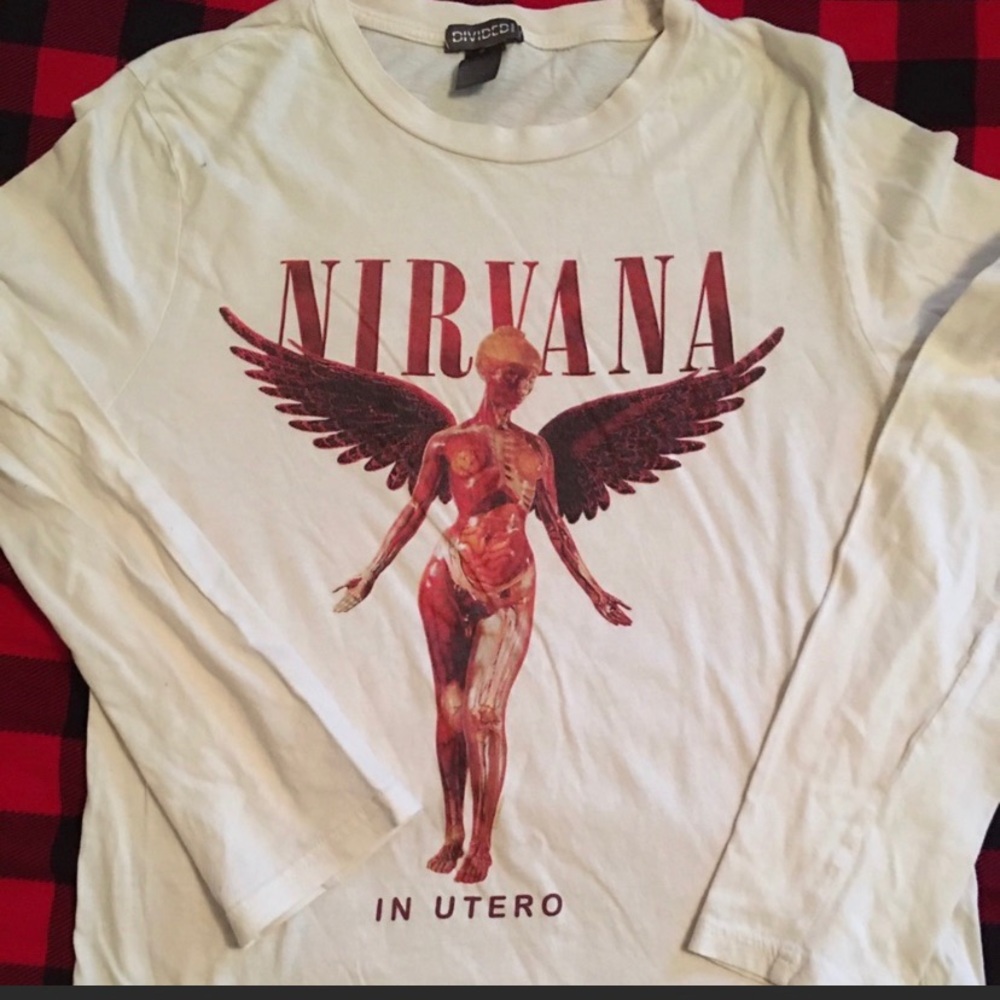 ISO Nirvana long sleeve In Utero shirt by H&M